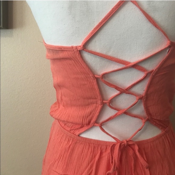 RELISTED Pink Strappy Swim Cover Up Romper - Picture 10 of 11